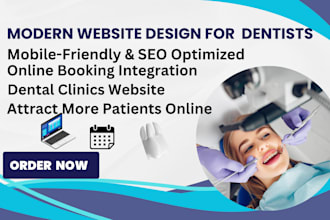 design a professional dentist website in german for dental clinics