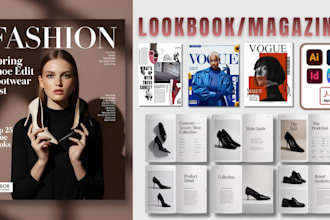 digital fashion lookbook design fashion magazine layout catalog in indesign