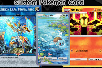 design pokemon card tcg yugioh card template playing card, nft, tarot, ar card