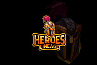 design beautiful fantasy themed rpg game logo