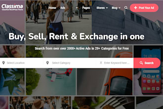 design, revamp classified ads business directory website listing directory site