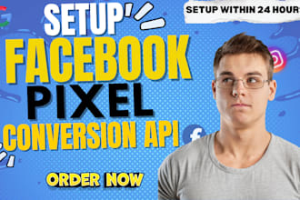 setup facebook pixel, conversion API, domain verify