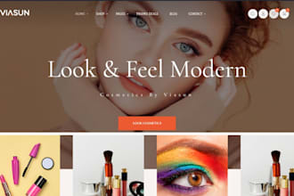 design aesthetic skincare shopify store beauty products store beauty spa website