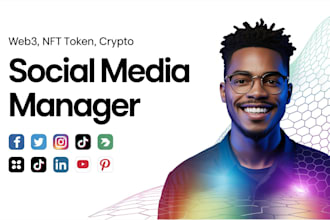 be your crypto token web3 nft social media manager and crypto content creator