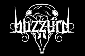 create a hand drawn doom metal or sludge metal logo