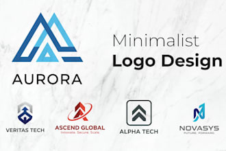 design a professional minimalist business logo in 24h