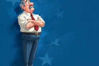 make political cartoons illustration