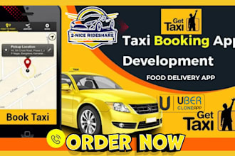 do clone uber rideshare app, food delivery app, car rental uber app, rideshare
