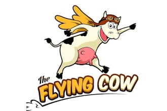 design extraordinary wonderful logo for the flying cow