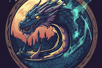 make a fantasy game logo