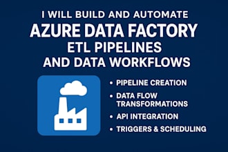 build azure data factory pipelines for etl and data integration