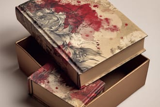 design you a book cover with my original artwork