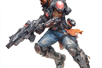 do an robot model, sci fi mech, industrial robot