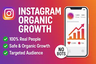 grow instagram followers organically with real engagement and promotion