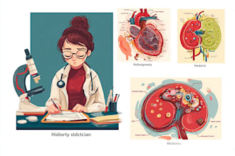 do medical, scientific and biology illustrations for you