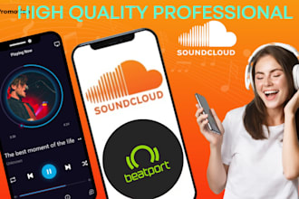 do soundcloud music and beatport promotion, real active music organic promotion