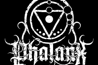 hand draw a pagan metal logo