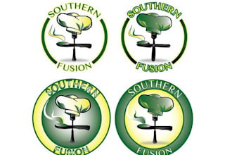 design awesome southern fusion restaurant logo