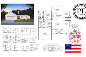 pe stamp,provide texas and california florida pe stamped permit ready site plan