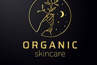 design natural, skincare, organic, med spa logo