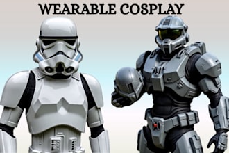 printable armor, armor design, props, cosplay armor, wearables for 3d printing