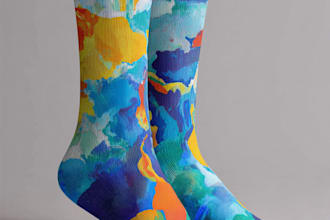 make a custom and pattern socks design