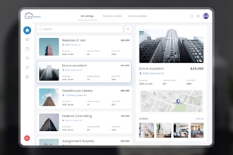 design your dashboard for web