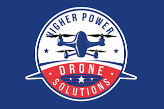 design high quality vintage drone logo design