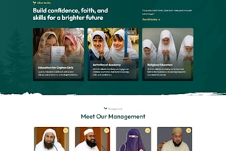 design a modern website or dashboard for your business