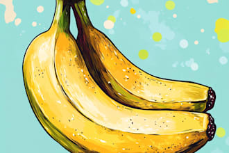 create an food pop art for pop style