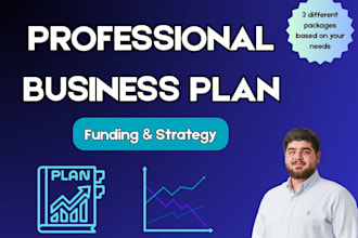 write a professional business plan for funding or strategy