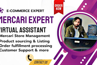 be manage your mercari store, doing 2step dropshipping as VA