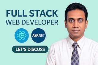 do website development as full stack web developer react asp net mvc HTML CSS