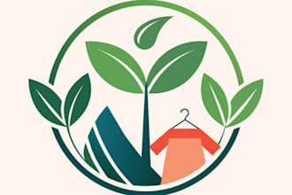 create a sustainable clothing brand logo
