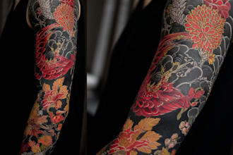 draw amazing japanese oriental tattoo