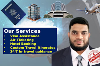 provide travel and tourism assistance with hotel booking