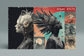 illustrate a detailed album cover artwork