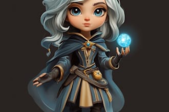 design 2d characters and 2d game assets character