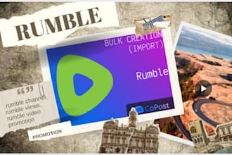 organic rumble promotion, rumble channel, rumble views, rumble video promotion