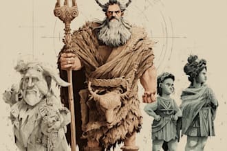 do characters desing prehispnic and mythology