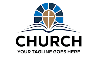 design unique, business, religious, church logo