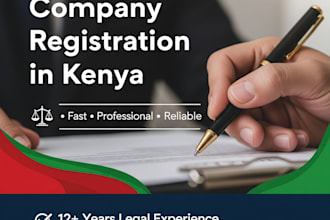 professionally register  incorporate your company or business name in kenya