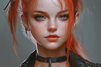 create 2d game character or 2d game character art