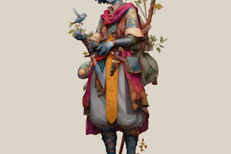 do fancy dnd character art