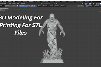 sculpt high quality 3d model for 3d printing