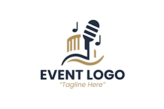 do modern charity nonprofit events logo