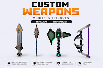 custom minecraft 3d models and texture packs