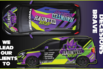 design a professional car or van wrap