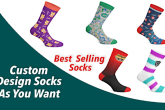 make a custom and pattern socks design