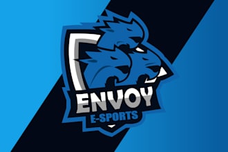 make professional minimalist logo for esports and streamers
